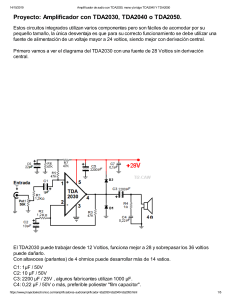 Amplificador de audio con TDA2030, mono y bridge TDA2040 Y TDA2050