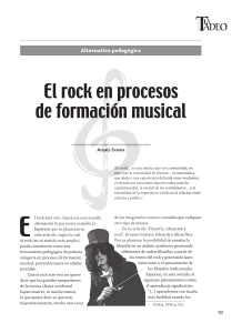 El Rock en procesos de formacion musical