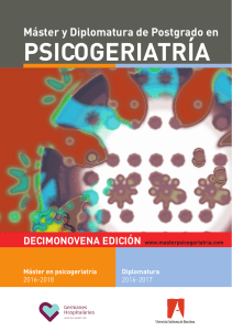 Máster Psicogeriatria 19 edición