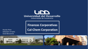 Caso N2 Cal-Chem Corporation -  FInanzas Corporativas