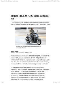 Honda SH 300i ABS: sigue siendo el rey