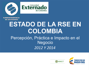 Estado de la RSE en Colombia Superintendencia de Sociedades 2015
