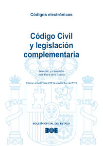 BOE-034 Codigo Civil y legislacion complementaria