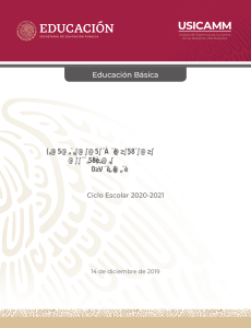 DISPOSICIONES PARA ADMISIÓN A EDUCACIÓN BÁSICA 2020-2021