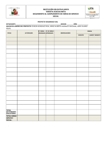 CONTROL PROYECTO SOCIAL ESTUDIANTIL MEDIO AMBIENTE