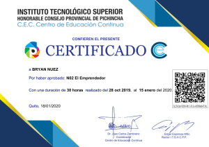 N02 El Emprendedor-Certificado digital nivel 2 1118