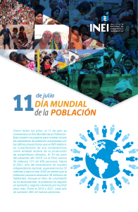 11 de julio dia mundial de la población INEI