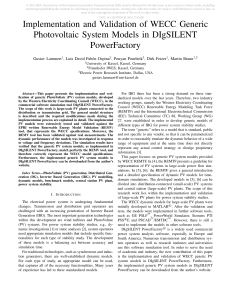 WECC PV Models in DIgSILENT PowerFactory