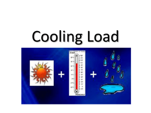 cooling load calculations