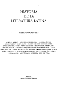 Codoñer, C., Historia de la literatura latina