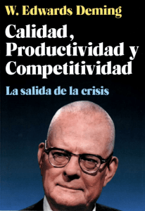 Calidad, productividad y competitividad 1ed - W. Edwards Deming