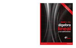 Algebra lineal y sus aplicaciones 4ta Ed
