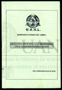 Geolog&iacute;a Civil Aplicada y Fotointerpretaci&oacute;n - Libro de Texto