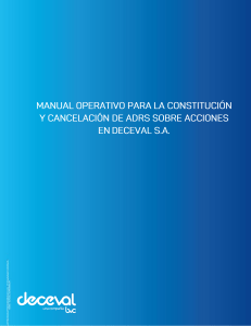 MANUAL DE CREACION Y CANCELACION DE ADRS V1.2
