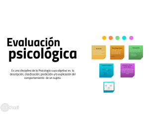diapositiva de concepto de evaluacion psicologica