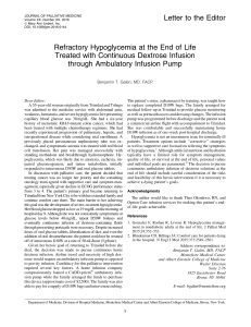 hypoglicemia en end of life