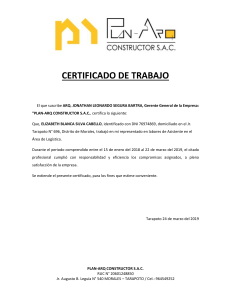 Certificado de Trabajo Elizabeth Silva Cabello