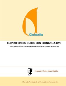 Clonar discos duros con Clonezilla Live por medio de SSH