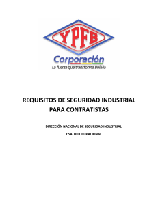 Anexo 5.1 Requisitos de Seguridad Industrial para Contratistas