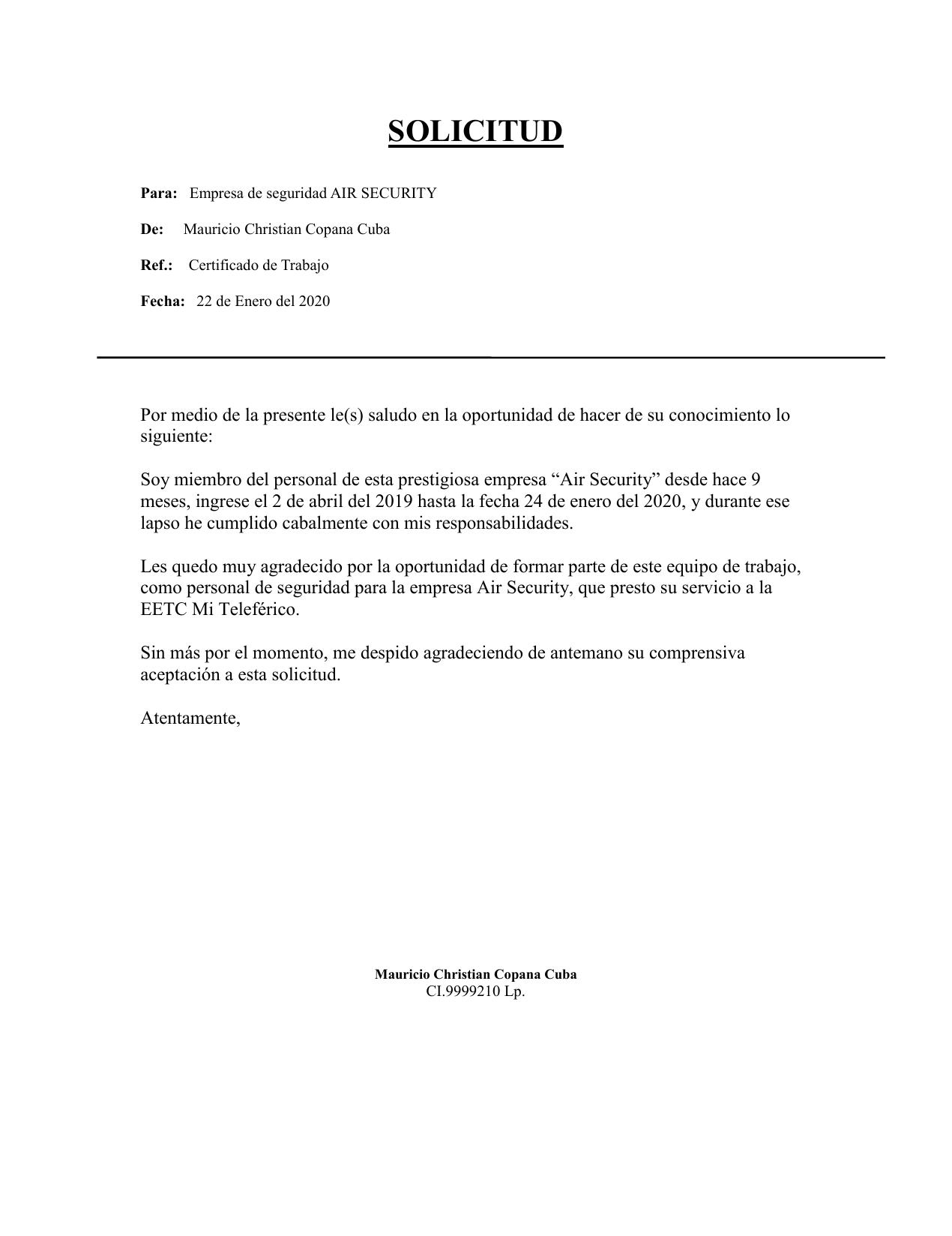 Modelo Carta De Solicitud Certificado De Trabajo Financial Report | The ...