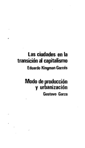 Modo de producción y urbanización - Gustavo Garza