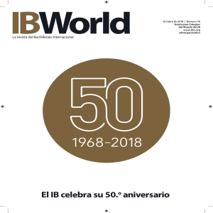 El Bachillerato Internacional  y su 50 aniversario