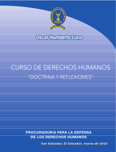 curso de derechos humanos - doctrina y reflexiones - dr. oscar luna