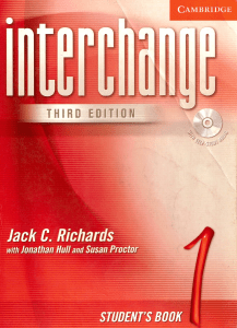 Interchange 1 Student's Book