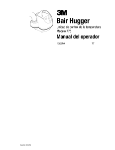 Bair Hugger Model 775 Operators Manual Spanish