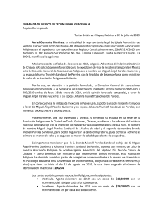 Carta a Embajada en Guatemala