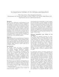 IMPORTANCIA BIOLOGICA DE AMORTIGUADORES
