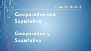 2-Comparativos y Superlativos-Ejercicios