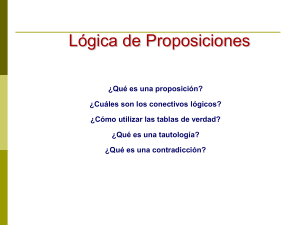 LOGICA DE PROPOSICIONES