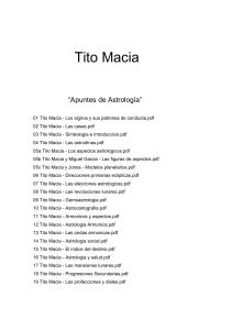 Apuntes De Astrologia Macia Tito
