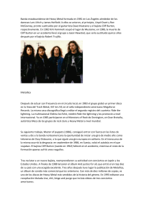 Metallica Biografia