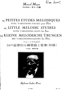 24 melodic studies Marcel Moyse