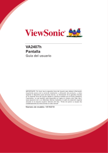 Manual monitor viewsonic spanish