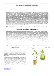 Postcosecha hormonas vegetales