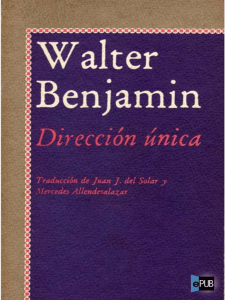 Direccion unica-WalterBenjamin