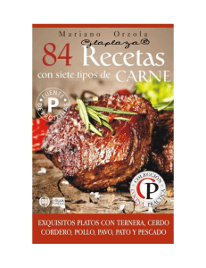 84 recetas con siete tipos de carnes
