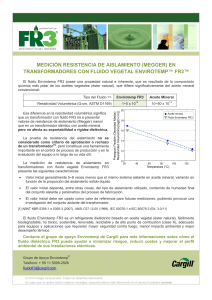 (Spanish) Newsletter FR3 2014-10 Medição Resistencia Isolamento (Megger) em Transformadores com FR3