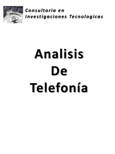 Analisis Tactico de Telefonia