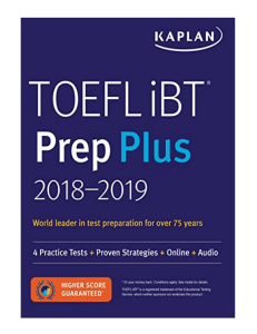 TOEFL iBT Prep Plus 2018-2019 4 Practice