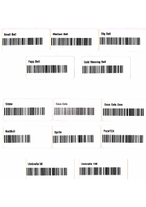 Products' barcodes