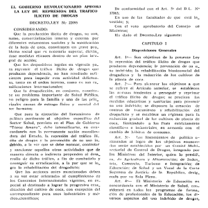 Ley sobre las drogas en el peru Nº 22095-feb-21-1978