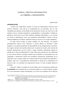 CLÍNICA y PRÁCTICA PSICOANALÍTICA con PÚBERES y ADOLESCENTES