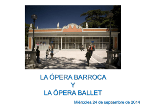 De la opera barroca a la opera ballet