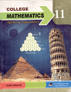 Algebra y trigonometria INDIA