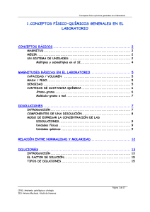 1. Conceptos físico-químicos generales en el laboratorio