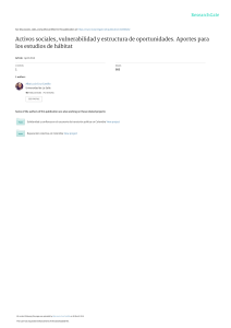 Activos sociales, vulnerabilidad y estructura de oportunidades. Aportes para los estudios de Hábitat